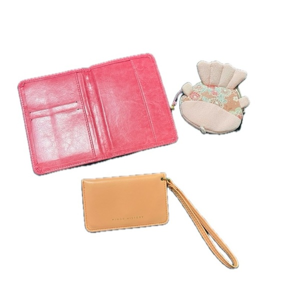 Passport Case, Card Holder and Coin Purse, Mini girls Traveling Set - Picture 2 of 2